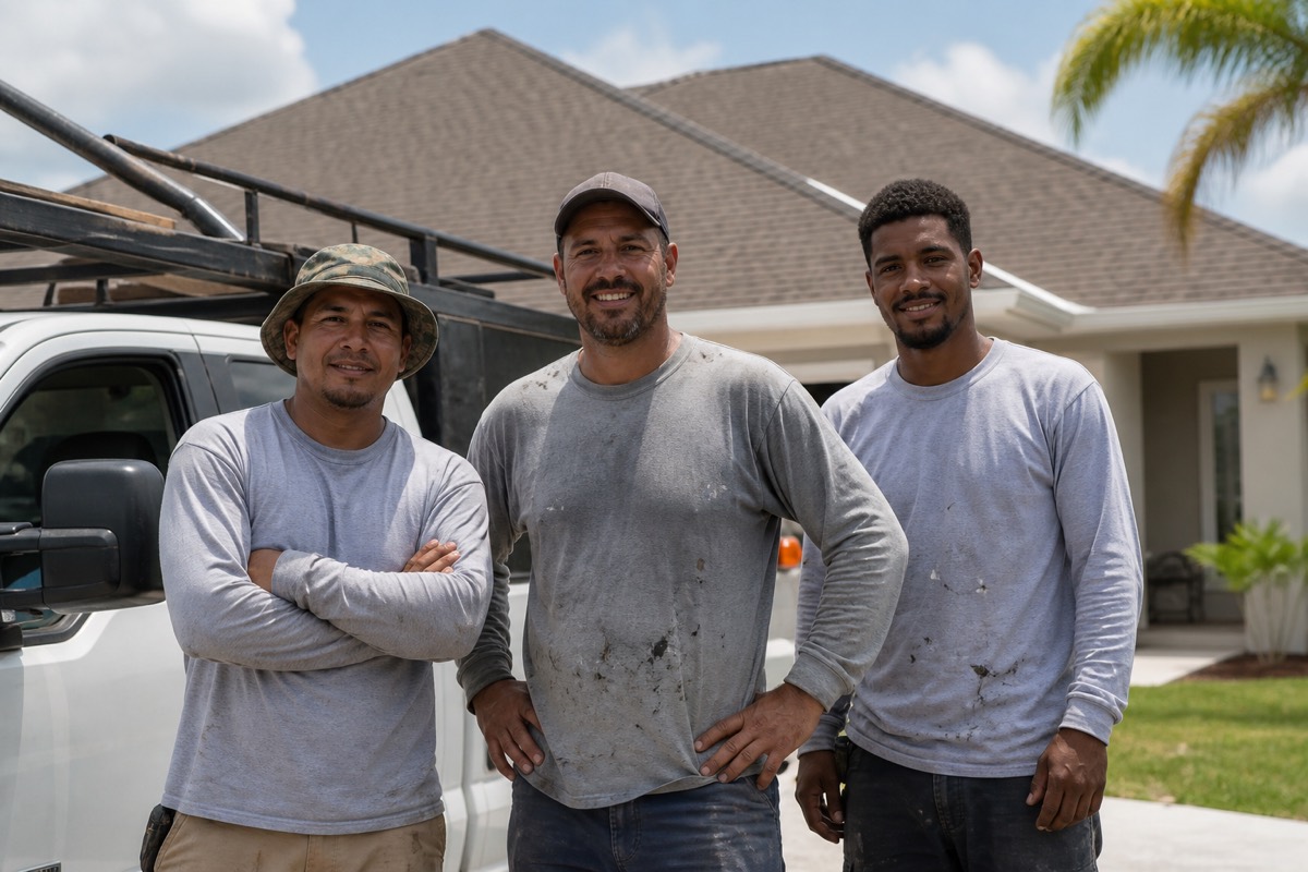The G A Porter Roofing Contractor Inc crew